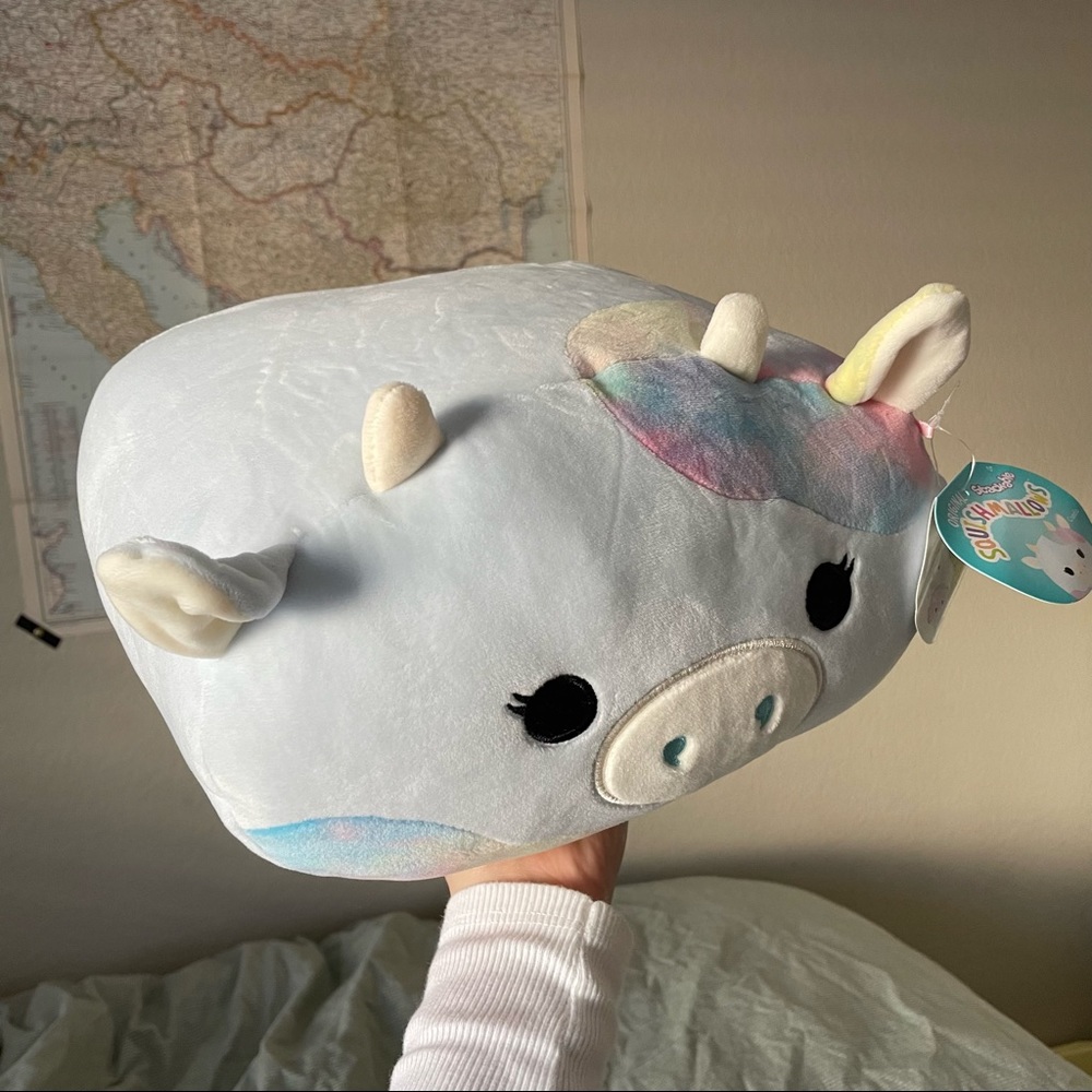Squishmallow Caedia the Cow Stackable Easter Collection